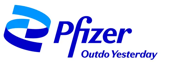 Pfizer logo in transparent PNG and vectorized SVG formats